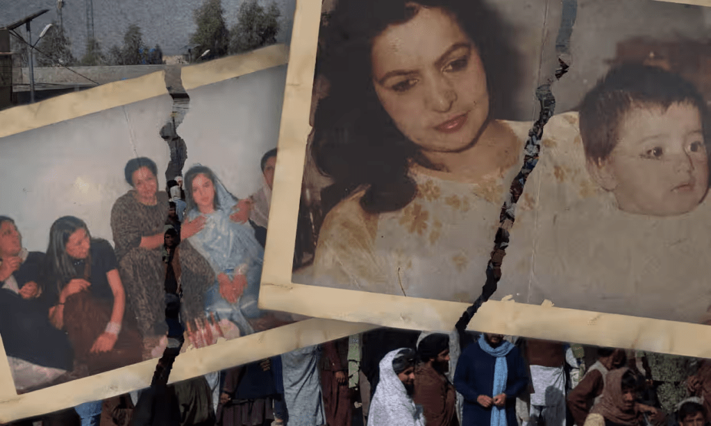 Nargis Orokzai as a child, pictured with her mother.